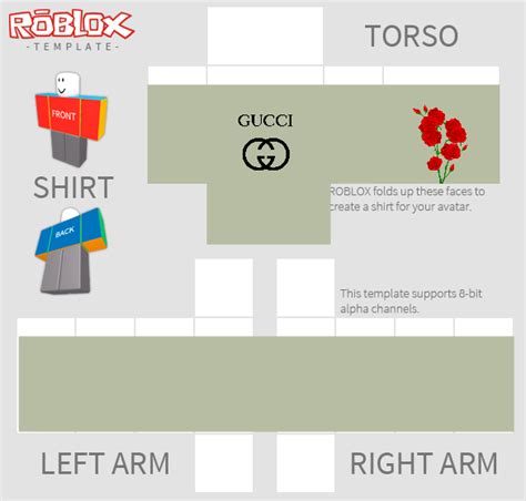 gucci shirt for roblox|Gucci shirt template.